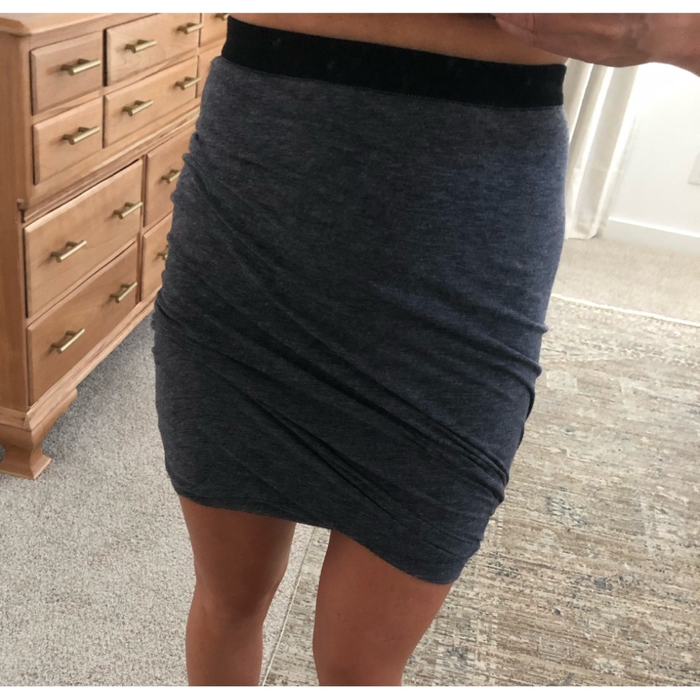 T by Alexander Wang diagonal skirt